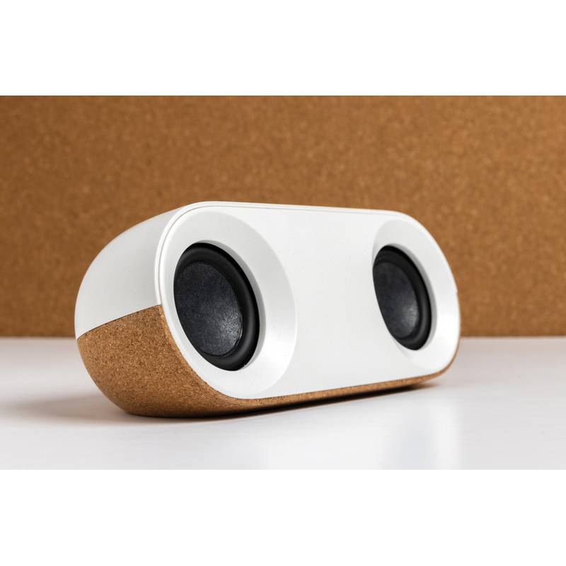 Bezdrôtový reproduktor Oregon 10W z RCS RPET a korku, hnedá Bezdrôtový reproduktor Oregon 10W z RCS RPET a korku, hnedá