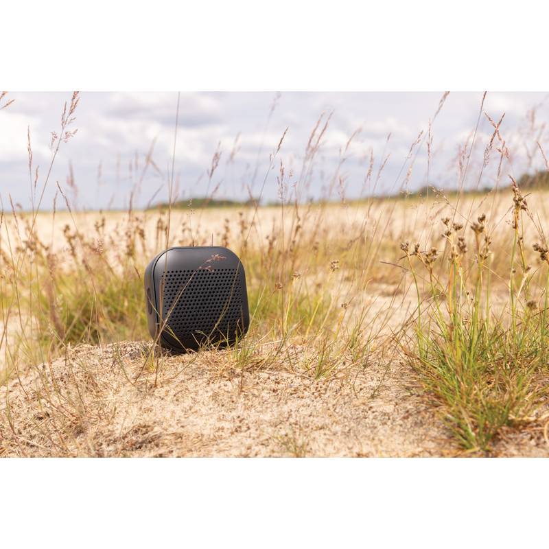 Bezdrôtový reproduktor Soundbox 3W z RCS recykl. plastu, čierna Bezdrôtový reproduktor Soundbox 3W z RCS recykl. plastu, čierna