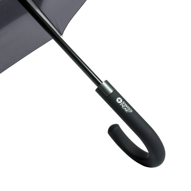 23"-27" rozšíriteľný dáždnik Swiss Peak z RPET AWARE™, čierna 23"-27" rozšíriteľný dáždnik Swiss Peak z RPET AWARE™, čierna