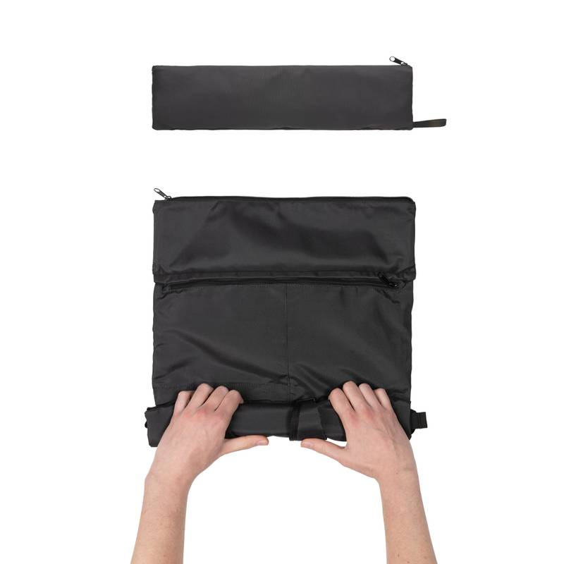 Ľahký skladací batoh Dillon z RPET AWARE™, čierna Ľahký skladací batoh Dillon z RPET AWARE™, čierna