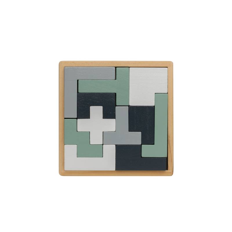 Dřevěné puzzle Cree, hnědá Dřevěné puzzle Cree, hnědá