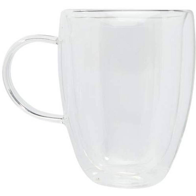 Manti Sklenená šálka 2ks s dvojitou stenou a bambusovou podšálkou, 350ml, hnedá Manti Sklenená šálka 2ks s dvojitou stenou a bambusovou podšálkou, 350ml, hnedá