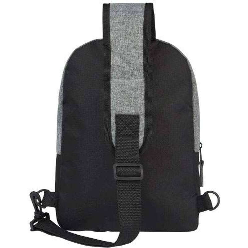 Recyklovaný dvojfarebný batoh Reclaim , čierna - sivá vresová Recyklovaný dvojfarebný batoh Reclaim , čierna - sivá vresová