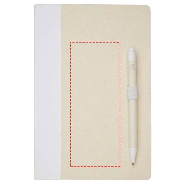 Dairy Dream Sada zápisníka A5 a guľôčkového pera (čierna náplň), biela Dairy Dream Sada zápisníka A5 a guľôčkového pera (čierna náplň), biela