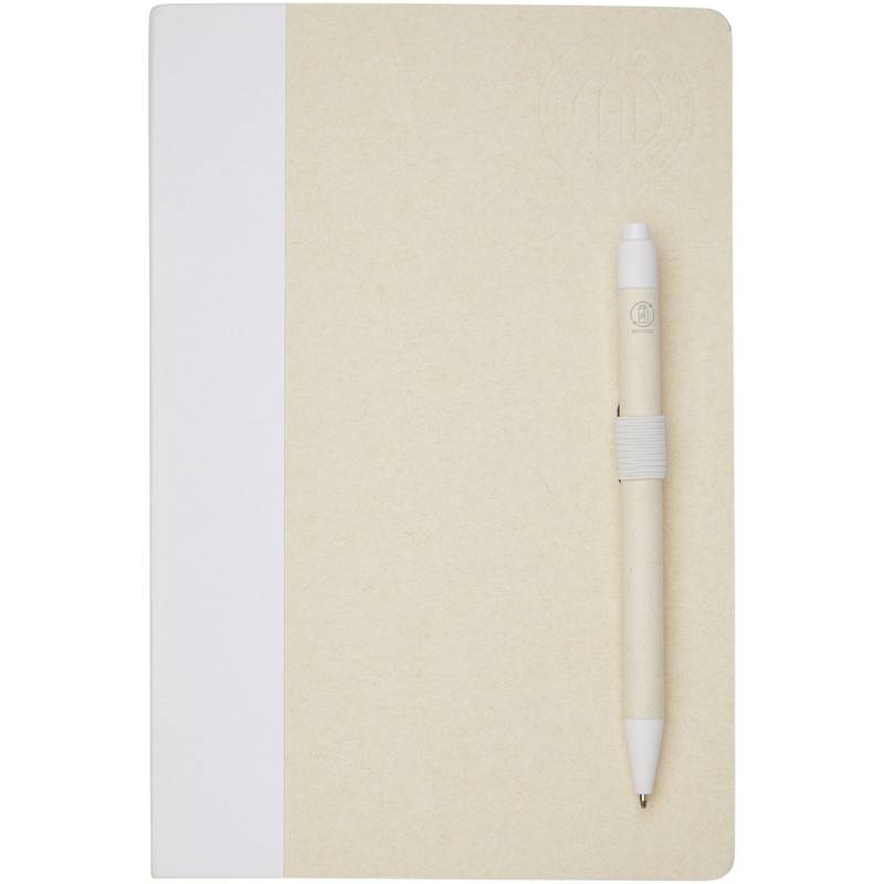 Dairy Dream Sada zápisníka A5 a guľôčkového pera (čierna náplň), biela Dairy Dream Sada zápisníka A5 a guľôčkového pera (čierna náplň), biela