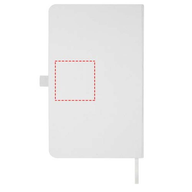 Fabianna Zápisník s pevnou obálkou z drveného papiera, biela Fabianna Zápisník s pevnou obálkou z drveného papiera, biela