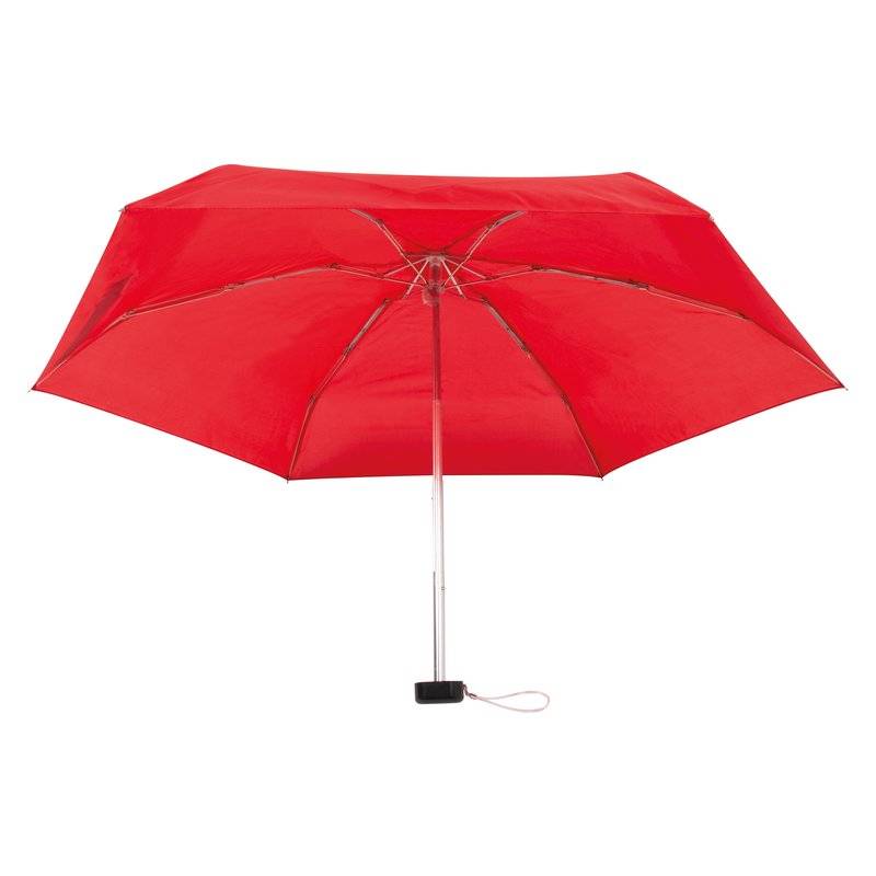 Mini skladací manuálny dáždnik, priemer 92cm, v puzdre, červený Mini skladací manuálny dáždnik, priemer 92cm, v puzdre, červený