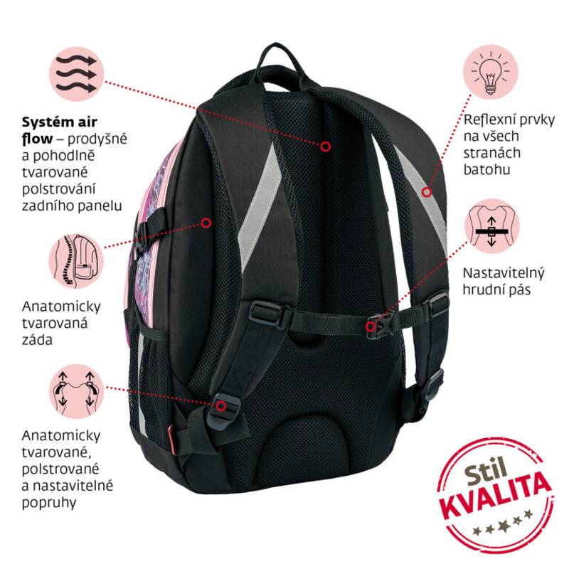 Batoh do školy Alone, vícebarevný Batoh do školy Alone, vícebarevný