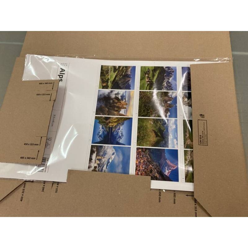 Nastaviteľný lepenkový obal pre 4 rozmery, hnedá Nastaviteľný lepenkový obal pre 4 rozmery, hnedá