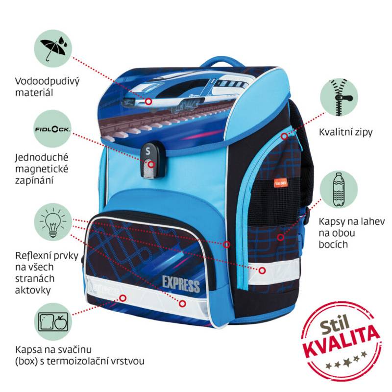 Školní aktovka City Express, vícebarevná Školní aktovka City Express, vícebarevná