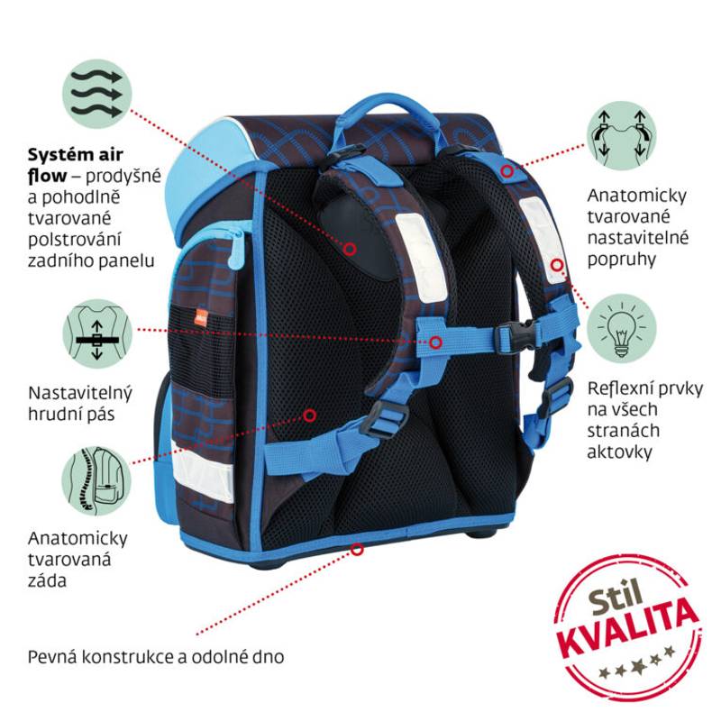 Školní aktovka City Express, vícebarevná Školní aktovka City Express, vícebarevná