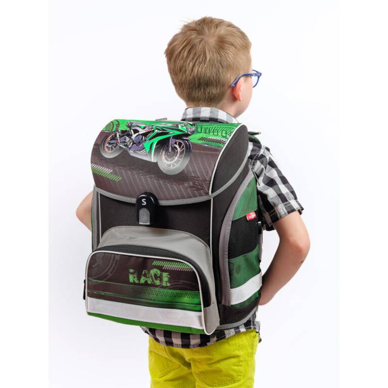 Školská aktovka Moto Race, viacfarebná Školská aktovka Moto Race, viacfarebná