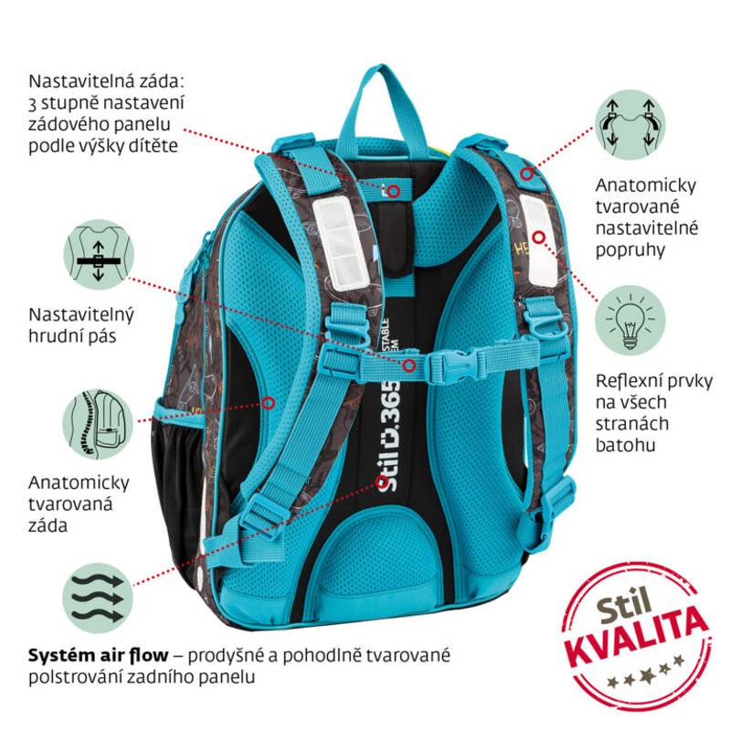 Školský batoh Skate, viacfarebná Školský batoh Skate, viacfarebná