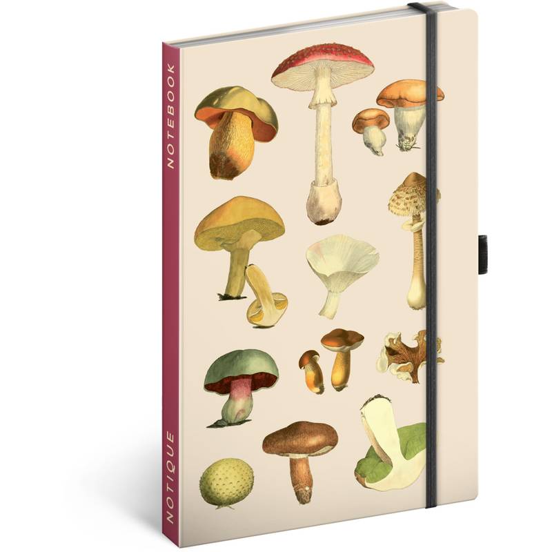 Notes Houby Kateřiny Winterové, linkovaný, 13 × 21 cm Notes Houby Kateřiny Winterové, linkovaný, 13 × 21 cm