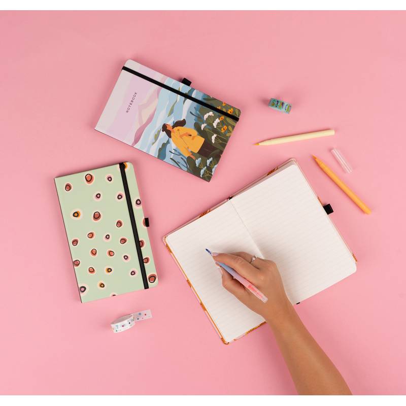 Notes Eukalyptus, linkovaný, 13 × 21 cm Notes Eukalyptus, linkovaný, 13 × 21 cm