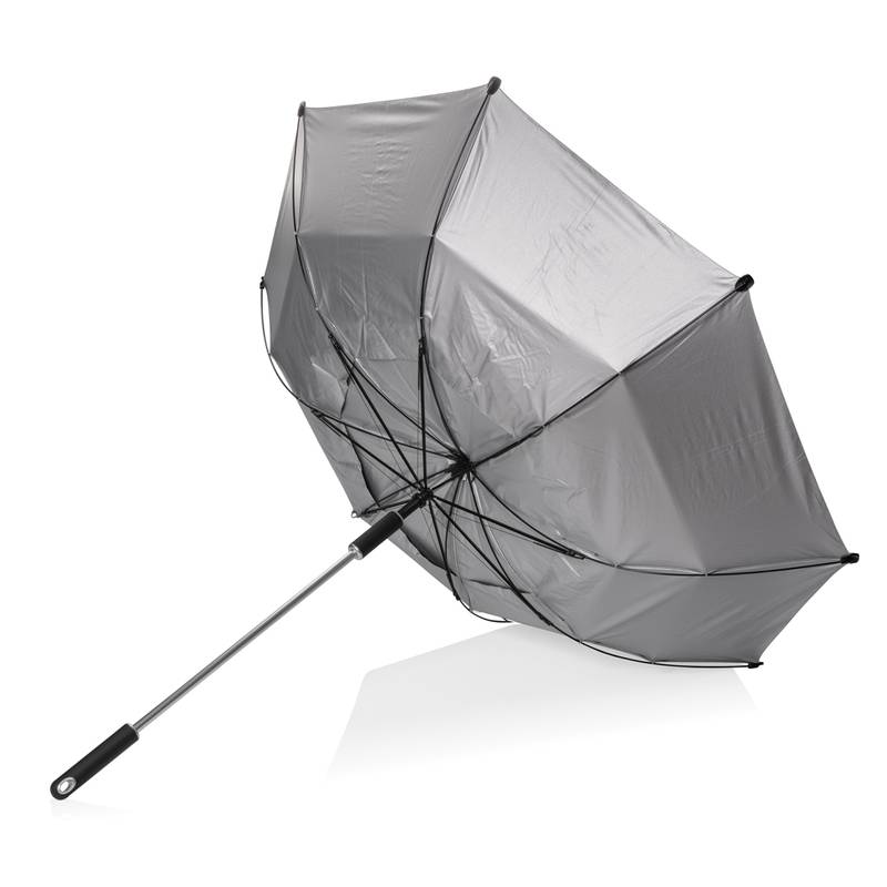 27" dáždnik Hurricane z RPET AWARE™, čierna