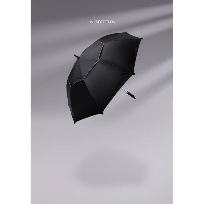 27" dáždnik Hurricane z RPET AWARE™, čierna