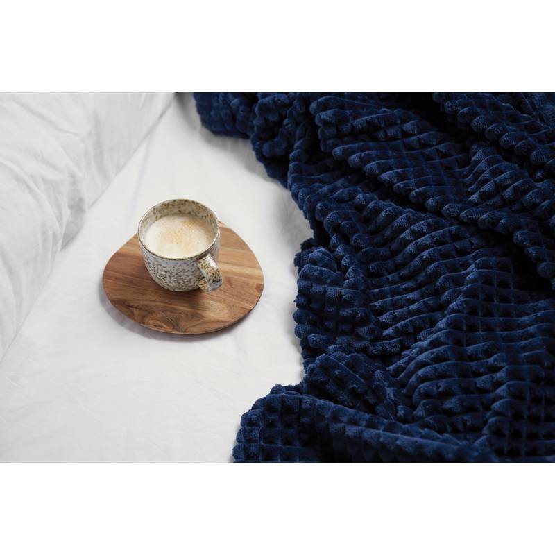 Deka VINGA Branson z GRS RPET, modrá námořnická Deka VINGA Branson z GRS RPET, modrá námořnická