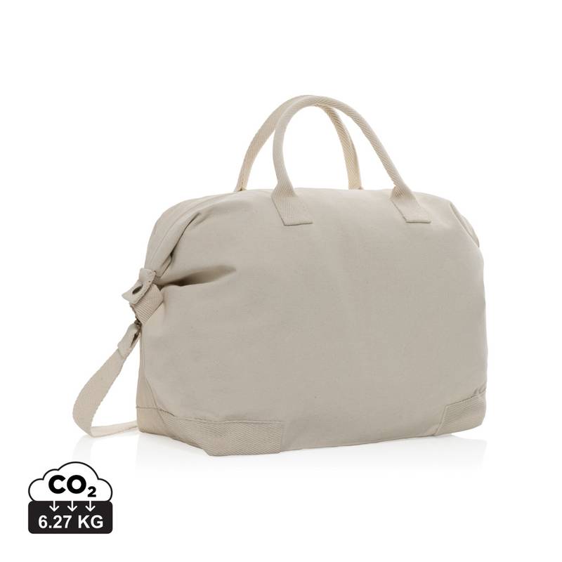 Víkendová taška Kezar z 500g recyklovanej canvas AWARE™, biela krémová Víkendová taška Kezar z 500g recyklovanej canvas AWARE™, biela krémová