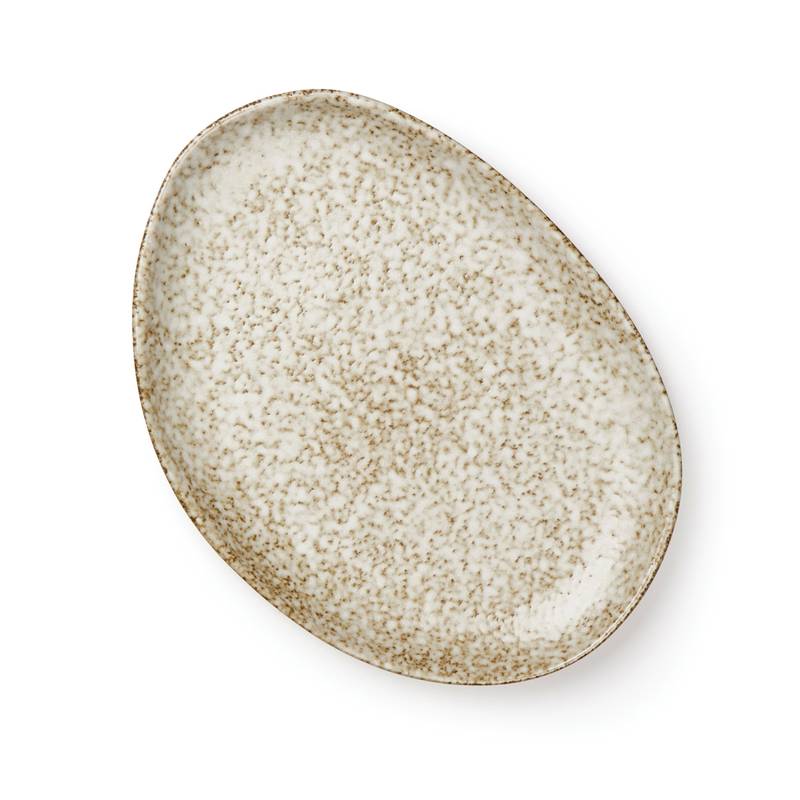 Servírovací talíř VINGA Nuvem, hnědá béžová Servírovací talíř VINGA Nuvem, hnědá béžová