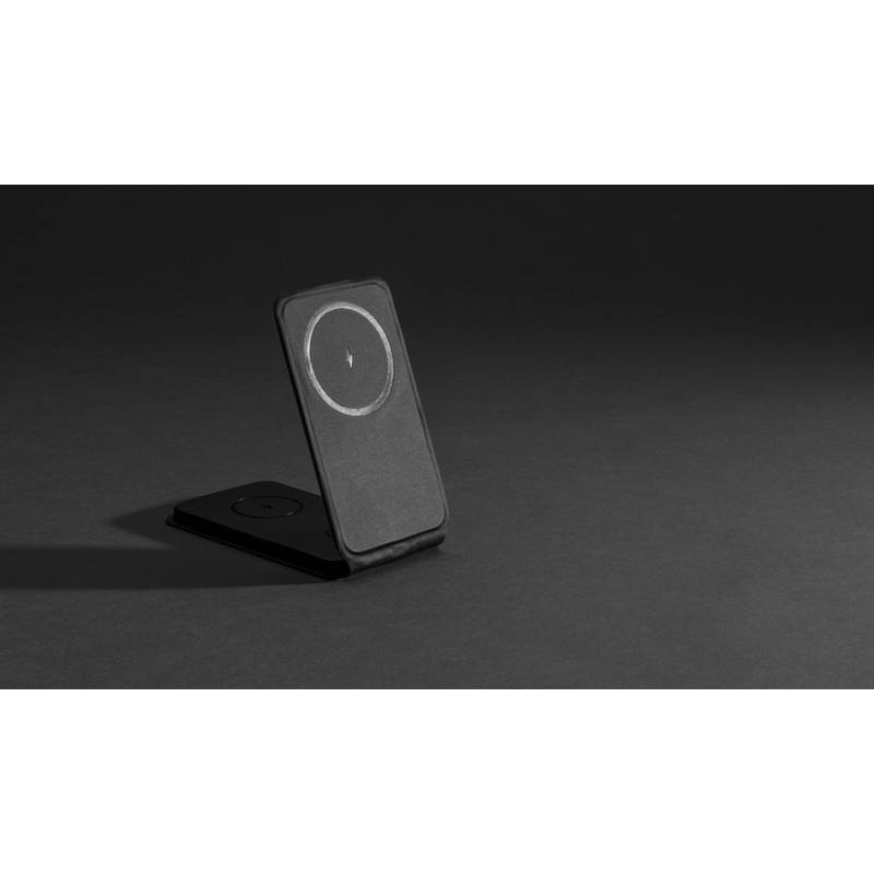 Magnetická bezdrôtová nabíjačka 3v1 Swiss Peak 15W z RCS PU, čierna Magnetická bezdrôtová nabíjačka 3v1 Swiss Peak 15W z RCS PU, čierna