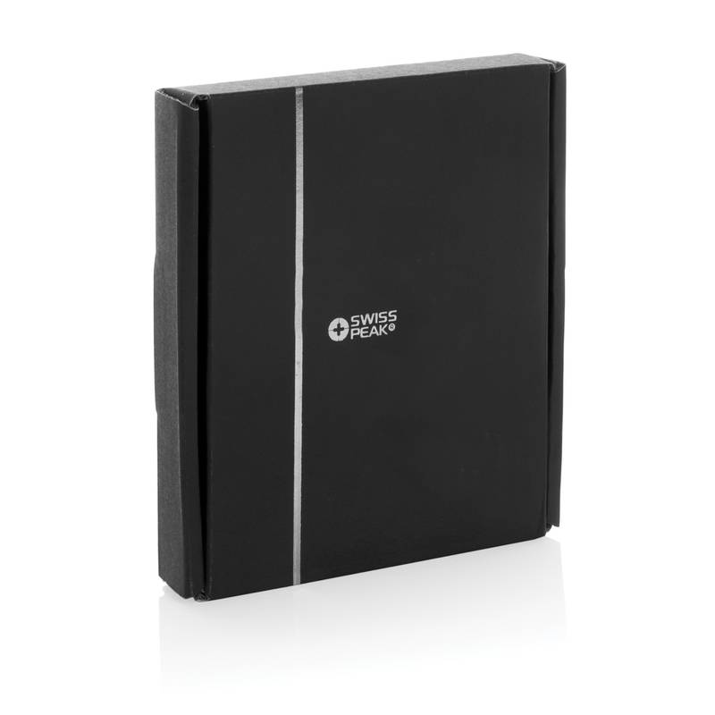 Magnetická bezdrôtová nabíjačka 3v1 Swiss Peak 15W z RCS PU, čierna Magnetická bezdrôtová nabíjačka 3v1 Swiss Peak 15W z RCS PU, čierna