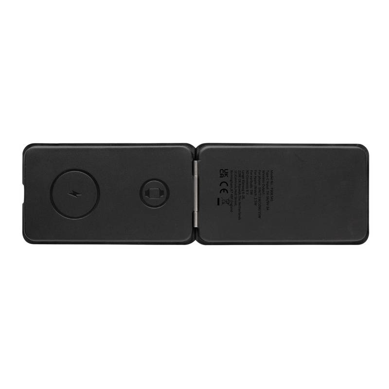 Magnetická bezdrôtová nabíjačka 3v1 Swiss Peak 15W z RCS PU, čierna Magnetická bezdrôtová nabíjačka 3v1 Swiss Peak 15W z RCS PU, čierna