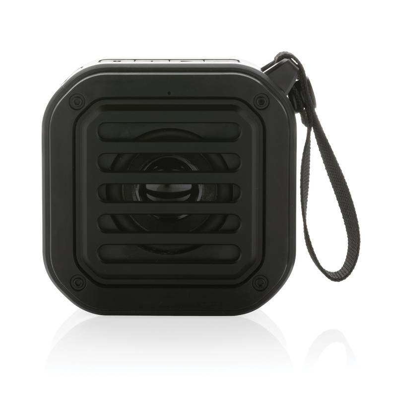 Solárny reproduktor Sunwave 3W z RCS recyklovaného plastu, čierna Solárny reproduktor Sunwave 3W z RCS recyklovaného plastu, čierna