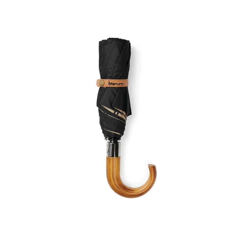 21" skladací dáždnik VINGA Bosler z RPET AWARE™, čierna 21" skladací dáždnik VINGA Bosler z RPET AWARE™, čierna