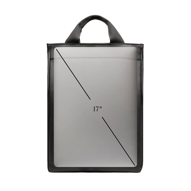 Batoh VINGA Bermond z RCS recyklovanej PU, čierna Batoh VINGA Bermond z RCS recyklovanej PU, čierna