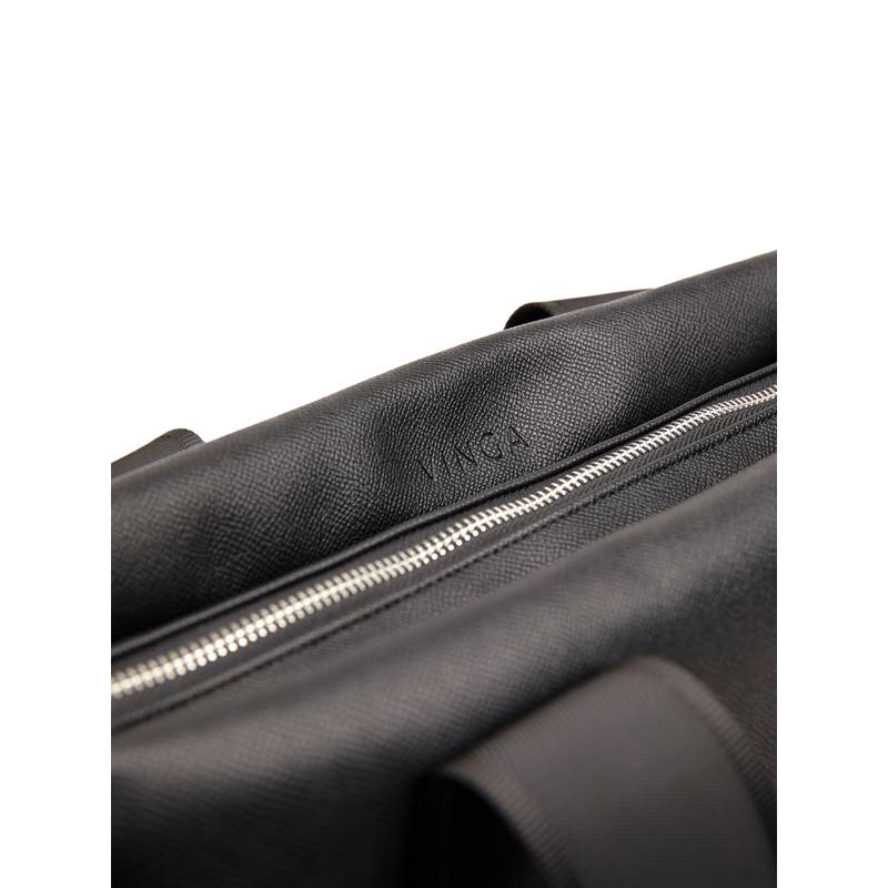 Tote bag VINGA Bermond z RCS recyklovanej PU, čierna Tote bag VINGA Bermond z RCS recyklovanej PU, čierna