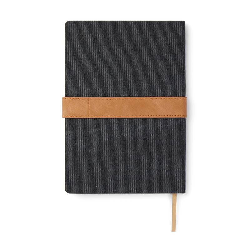 Zápisník VINGA Bosler A5 z RCS recykl. canvas, čierna Zápisník VINGA Bosler A5 z RCS recykl. canvas, čierna