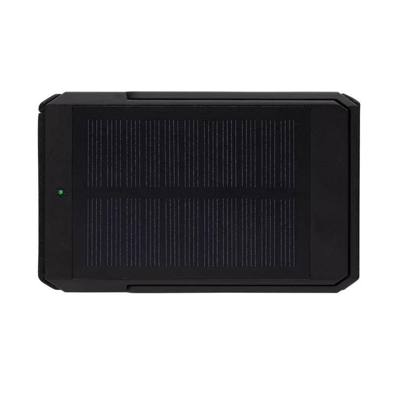 Solárna bezdrôt. powerbanka Skywave 5000mAh 10W z RCS RPET, čierna Solárna bezdrôt. powerbanka Skywave 5000mAh 10W z RCS RPET, čierna