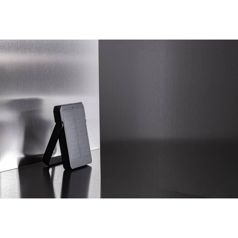 Solárna bezdrôt. powerbanka Skywave 5000mAh 10W z RCS RPET, čierna Solárna bezdrôt. powerbanka Skywave 5000mAh 10W z RCS RPET, čierna