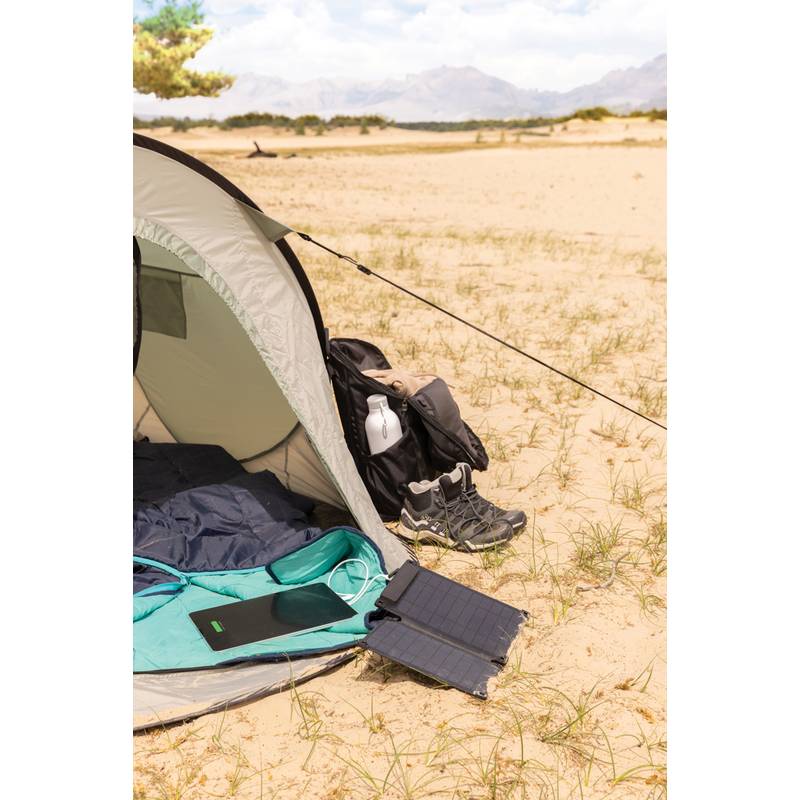 Prenosný solárny panel Solarpulse 10W z RCS RPET, čierna Prenosný solárny panel Solarpulse 10W z RCS RPET, čierna