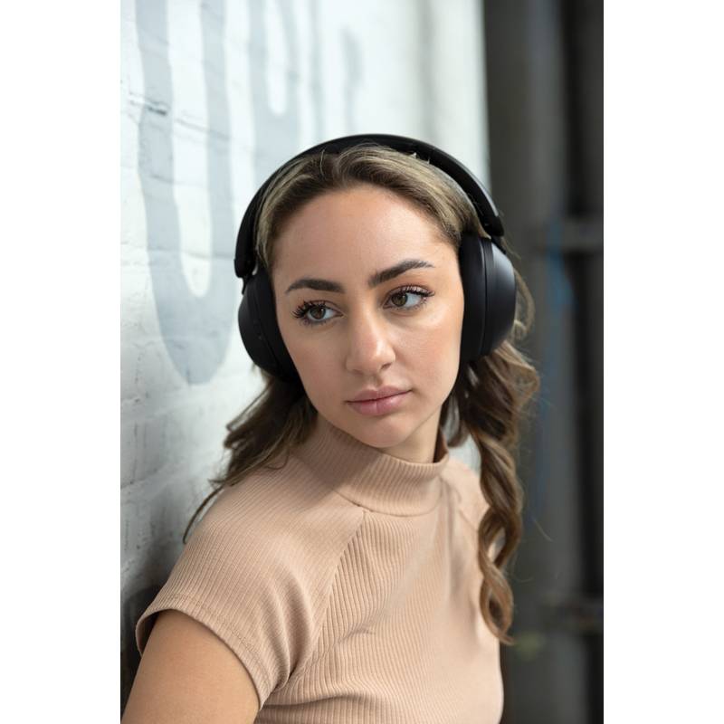 ANC sluchátka Urban Vitamin Cupertino z RCS rec. plastu, černá ANC sluchátka Urban Vitamin Cupertino z RCS rec. plastu, černá