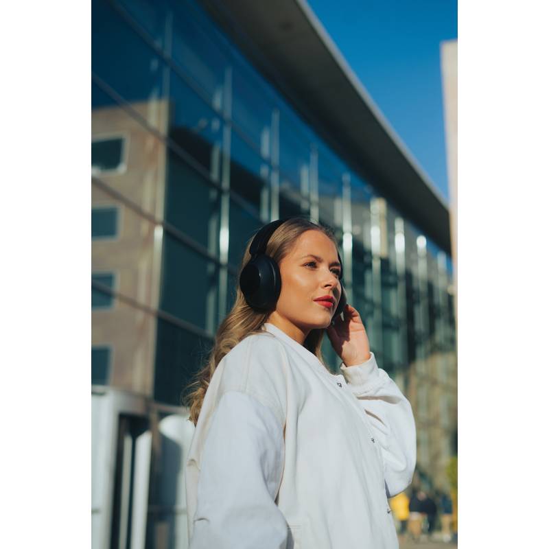 ANC sluchátka Urban Vitamin Cupertino z RCS rec. plastu, černá ANC sluchátka Urban Vitamin Cupertino z RCS rec. plastu, černá