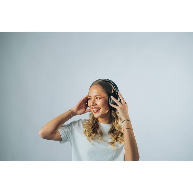 ANC sluchátka Urban Vitamin Cupertino z RCS rec. plastu, černá ANC sluchátka Urban Vitamin Cupertino z RCS rec. plastu, černá