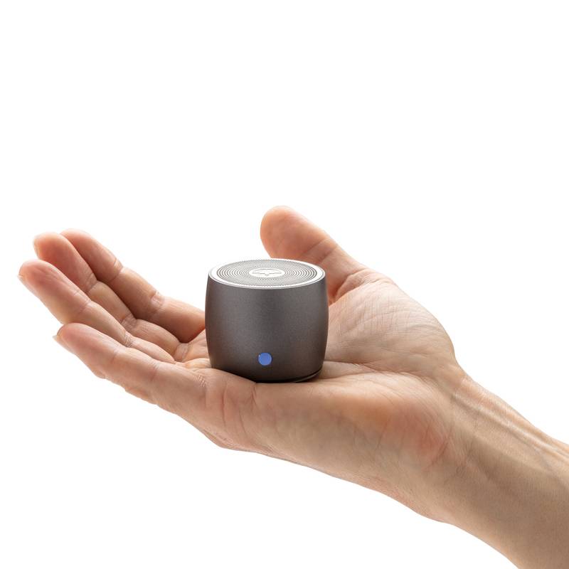 Basový reproduktor Swiss Peak 3W z RCS recykl. hliníku, šedá Basový reproduktor Swiss Peak 3W z RCS recykl. hliníku, šedá