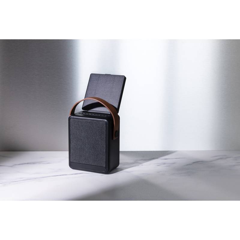 Solárny reproduktor Skywave 12W z RCS recykl. plastu, čierna Solárny reproduktor Skywave 12W z RCS recykl. plastu, čierna