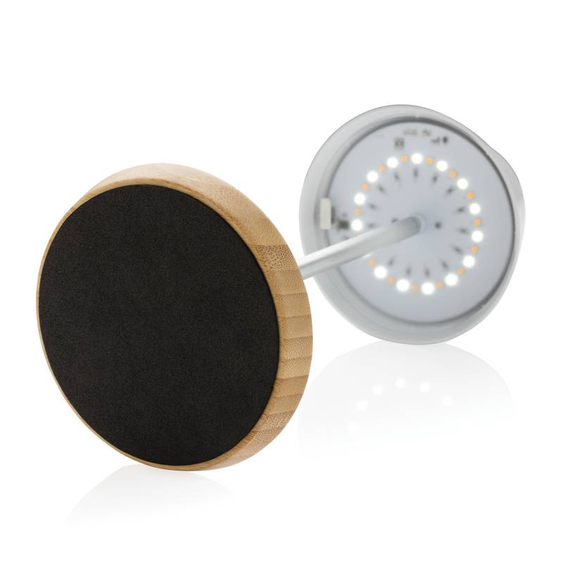 USB stolná lampa Pure Glow z RCS recykl. plastu, biela USB stolná lampa Pure Glow z RCS recykl. plastu, biela