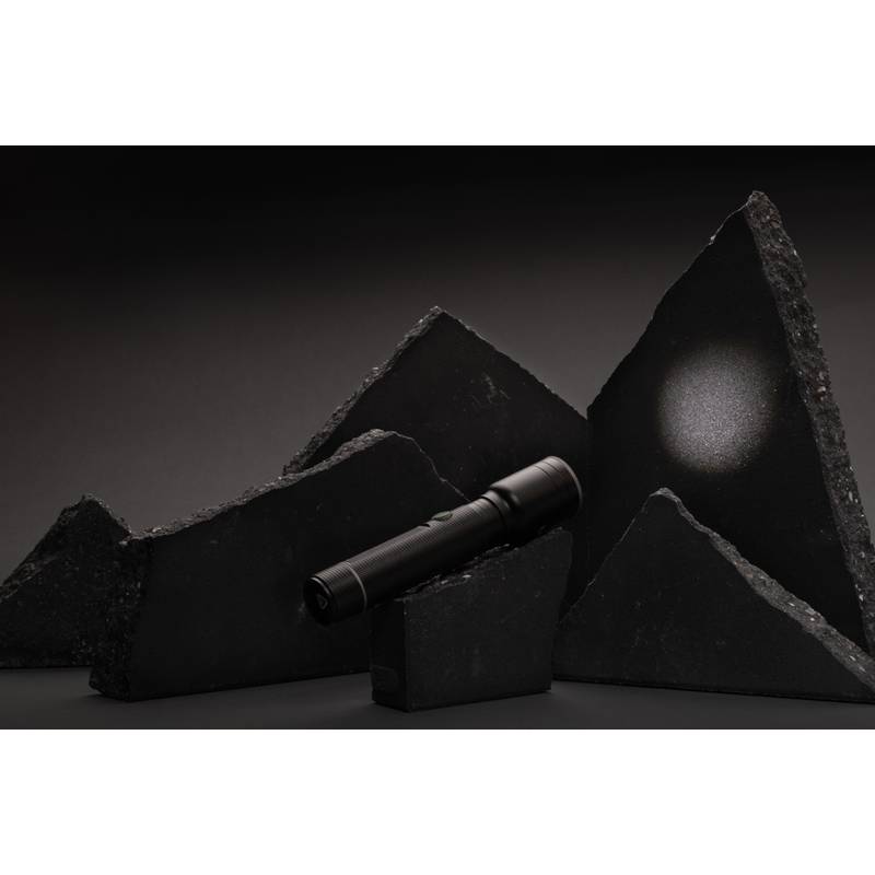 Profesionální USB svítidlo Gear X z RCS recykl. hliníku, černá Profesionální USB svítidlo Gear X z RCS recykl. hliníku, černá