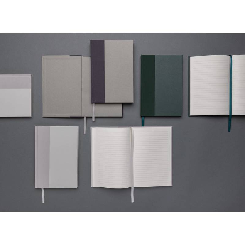 Zápisník Words A5 z GRS RPET a kraftu, šedá Zápisník Words A5 z GRS RPET a kraftu, šedá