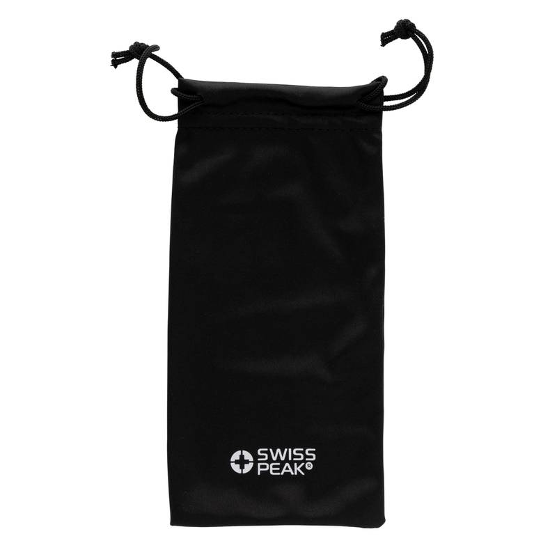 Polarizační sluneční brýle Swiss Peak z RCS recykl. plastu, černá Polarizační sluneční brýle Swiss Peak z RCS recykl. plastu, černá