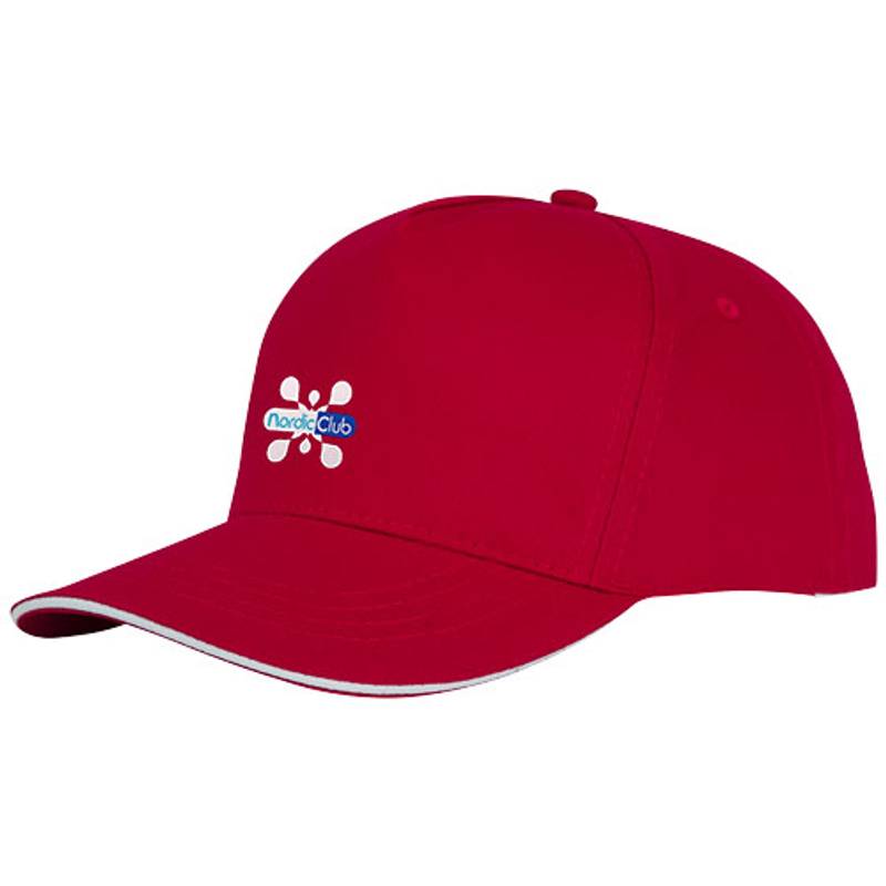 Šiltovka Ceto 5 panelová, červená Šiltovka Ceto 5 panelová, červená