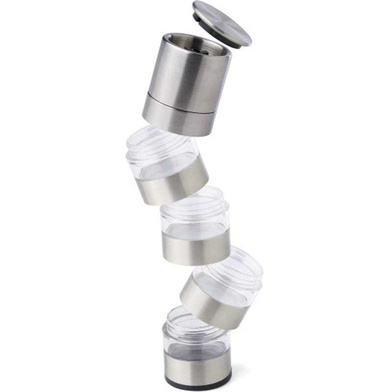 Nerezový mlynček na korenie Rylan, sivá strieborná Nerezový mlynček na korenie Rylan, sivá strieborná