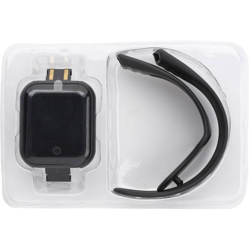 PET smart hodinky Xavier, černá PET smart hodinky Xavier, černá