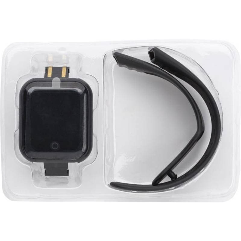 PET smart hodinky Xavier, černá PET smart hodinky Xavier, černá