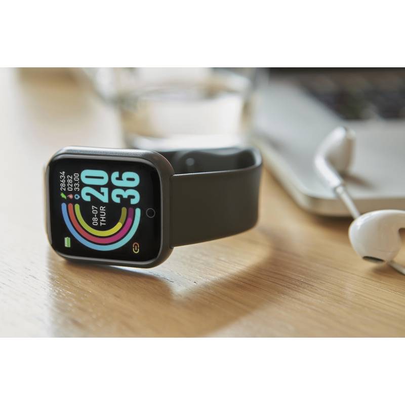 PET smart hodinky Xavier, černá PET smart hodinky Xavier, černá