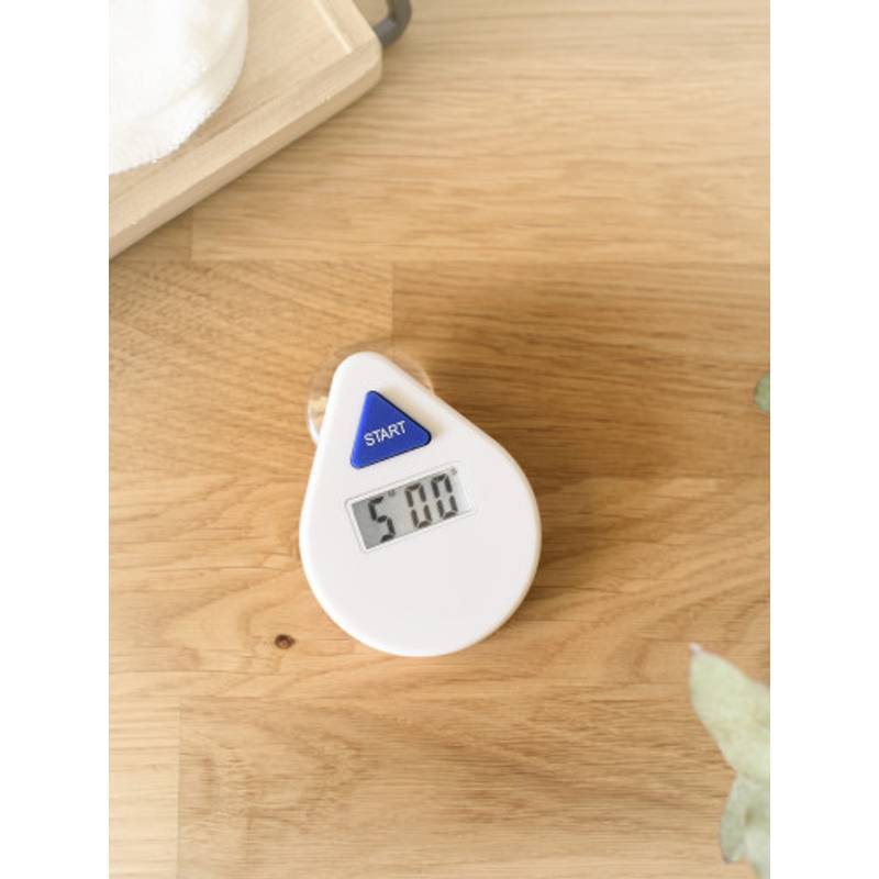 ABS digitálny časovač sprchy Kendrick, biela ABS digitálny časovač sprchy Kendrick, biela